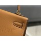 Hermes Hermès Kelly 28 Epsom Brown Gold Hardware Hand-Stitched