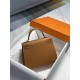 Hermes Hermès Kelly 25 Epsom Brown Gold Hardware Hand-Stitched