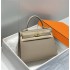 Hermes Hermès Kelly 28 Epsom Grey Gold Hardware Hand-Stitched