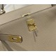 Hermes Hermès Kelly 28 Epsom Grey Gold Hardware Hand-Stitched