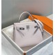 Hermes Hermès Kelly 25 Togo Dreamy Purple Silver Hardware Hand-Stitched