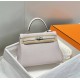 Hermes Hermès Kelly 25 Togo Dreamy Purple Silver Hardware Hand-Stitched