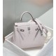 Hermes Hermès Kelly 25 Togo Dreamy Purple Silver Hardware Hand-Stitched