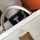 Hermes Hermès Kelly 25 Crocodile Skin Pattern Lambskin Inside White Gold Hardware Hand-Stitched