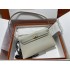 Hermes Hermès Kelly Elan 27 Goat Skin Grey Gold Hardware Hand-Stitched