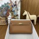 Hermes Hermès Kelly Elan 27 Goat Skin Brown Gold Hardware Hand-Stitched