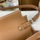 Hermes Hermès Kelly Elan 27 Goat Skin Brown Silver Hardware Hand-Stitched