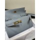 Hermes Hermès Kelly WOC 20.5 Light Blue Epsom Gold Hardware 20.5 x 11 x 2 cm Hand-Stitched