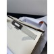 Hermes Hermès Kelly WOC 20.5 White Epsom Silver Hardware 20.5 x 11 x 2 cm Hand-Stitched