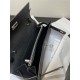 Hermes Hermès Kelly WOC 20.5 Black Epsom Silver Hardware 20.5 x 11 x 2 cm Hand-Stitched