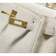 Hermes Hermès Mini Kelly 20 Togo White Gold Hardware Hand-Stitched