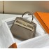 Hermes Hermès Mini Kelly 20 Togo Grey Gold Hardware Hand-Stitched