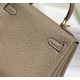 Hermes Hermès Mini Kelly 20 Togo Grey Gold Hardware Hand-Stitched