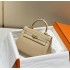 Hermes Hermès Mini Kelly 20 Togo Milk Tea Brown Gold Hardware Hand-Stitched