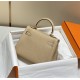 Hermes Hermès Mini Kelly 20 Togo Milk Tea Brown Gold Hardware Hand-Stitched