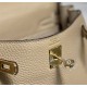 Hermes Hermès Mini Kelly 20 Togo Milk Tea Brown Gold Hardware Hand-Stitched