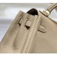 Hermes Hermès Mini Kelly 20 Togo Milk Tea Brown Gold Hardware Hand-Stitched