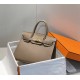 Hermes Hermès Birkin 30 Epsom External Stitching Grey Gold Hardware Hand-Stitched