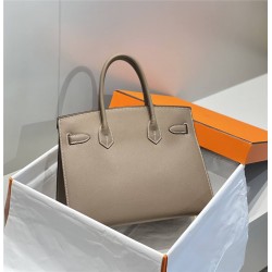 Hermes Hermès Birkin 30 Epsom External Stitching Grey Gold Hardware Hand-Stitched