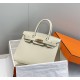 Hermes Hermès Birkin 30 Epsom External Stitching White Gold Hardware Hand-Stitched