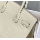 Hermes Hermès Birkin 30 Epsom External Stitching White Gold Hardware Hand-Stitched