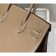 Hermes Hermès Birkin 30 Epsom External Stitching Grey Gold Hardware Hand-Stitched