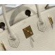 Hermes Hermès Birkin 30 Epsom External Stitching White Gold Hardware Hand-Stitched