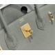 Hermes Hermès Birkin 30 Epsom External Stitching Grey-Blue Gold Hardware Hand-Stitched