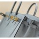 Hermes Hermès Birkin 25 Epsom External Stitching Grey-Blue Gold Hardware Hand-Stitched