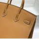 Hermes Hermès Birkin 25 Epsom External Stitching Brown Gold Hardware Hand-Stitched