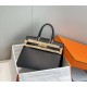 Hermes Hermès Birkin 30 Epsom External Stitching Black Gold Hardware Hand-Stitched