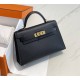 Hermes Hermès Mini Kelly 2 19 Epsom Black Gold Hardware Hand-Stitched