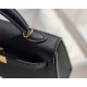 Hermes Hermès Mini Kelly 2 19 Epsom Black Gold Hardware Hand-Stitched