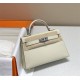 Hermes Hermès Mini Kelly 2 19 Epsom White Gold Hardware Hand-Stitched