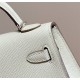 Hermes Hermès Mini Kelly 2 19 Epsom White Gold Hardware Hand-Stitched