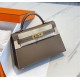 Hermes Hermès Mini Kelly 2 19 Epsom Grey Gold Hardware Hand-Stitched