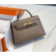 Hermes Hermès Mini Kelly 2 19 Epsom Grey Gold Hardware Hand-Stitched