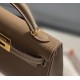 Hermes Hermès Mini Kelly 2 19 Epsom Grey Gold Hardware Hand-Stitched