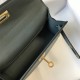 Hermes Hermès Mini Kelly 2 19 Epsom Grey-Blue Gold Hardware Hand-Stitched