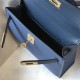 Hermes Hermès Mini Kelly 2 19 Epsom Dark Blue Gold Hardware Hand-Stitched