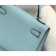 Hermes Hermès Mini Kelly 2 19 Epsom Sky Blue Gold Hardware Hand-Stitched