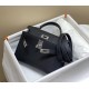 Hermes Hermès Mini Kelly 2 19 Epsom Black Silver Hardware Hand-Stitched