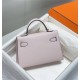 Hermes Hermès Mini Kelly 2 19 Epsom Dream Purple Silver Hardware Hand-Stitched