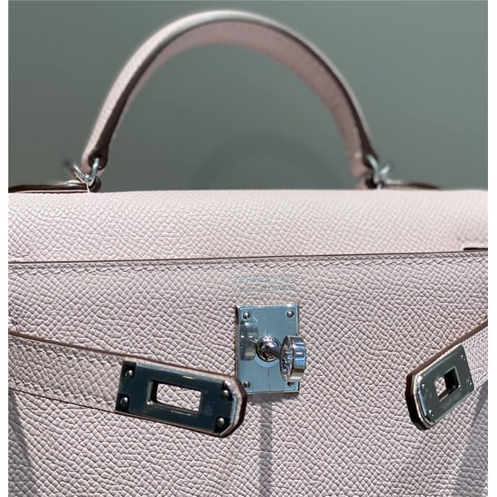 Hermes Hermès Mini Kelly 2 19 Epsom Dream Purple Silver Hardware Hand-Stitched