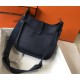 Hermes Hermès Evelyne 29 Togo Black Silver Hardware Hand-Stitched