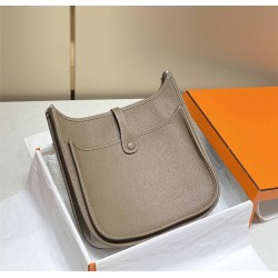 Hermes Hermès Evelyne 29 Togo Grey Silver Hardware Hand-Stitched