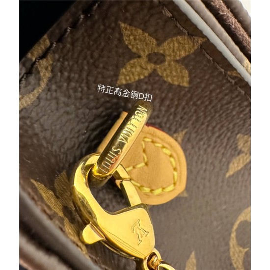 Louis Vuitton Wallet On Chain Lily in Monogram (M82509): 10.7x10.2x3.5cm