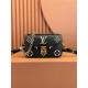 Louis Vuitton POCHETTE MÉTIS Metis EAST WEST Handbag in Monogram Empreinte Leather (M46596) - Black: 21.5x13.5x6cm