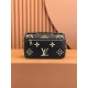 Louis Vuitton POCHETTE MÉTIS Metis EAST WEST Handbag in Monogram Empreinte Leather (M46596) - Black: 21.5x13.5x6cm