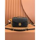 Louis Vuitton POCHETTE MÉTIS Metis EAST WEST Handbag in Monogram Empreinte Leather (M46595) - Black: 21.5x13.5x6cm